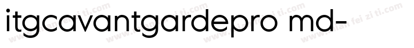 itgcavantgardepro md字体转换
